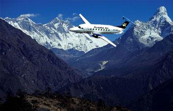 Mountain Flight in Nepal